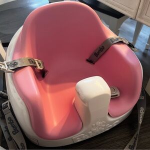 Pink and White Bumbo seat